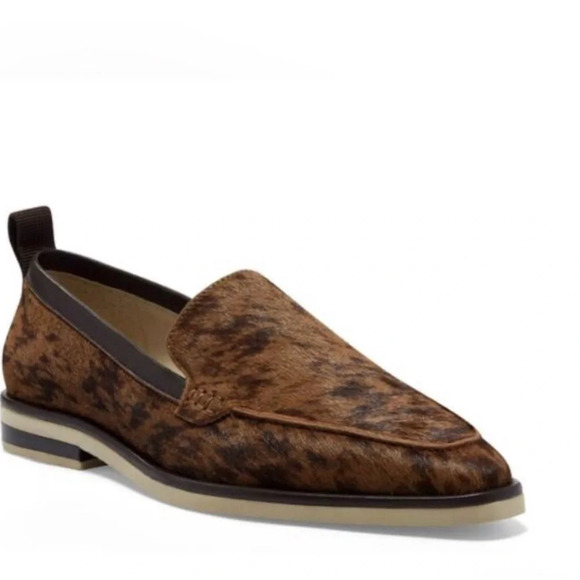 Louise et Cie Shoes - Louise et Cie Genuine Cow Hair Basia 3 Leather Loafer in Brown Women’s 8